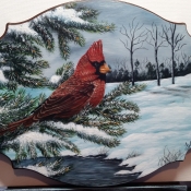 Cardinal Winter Scene